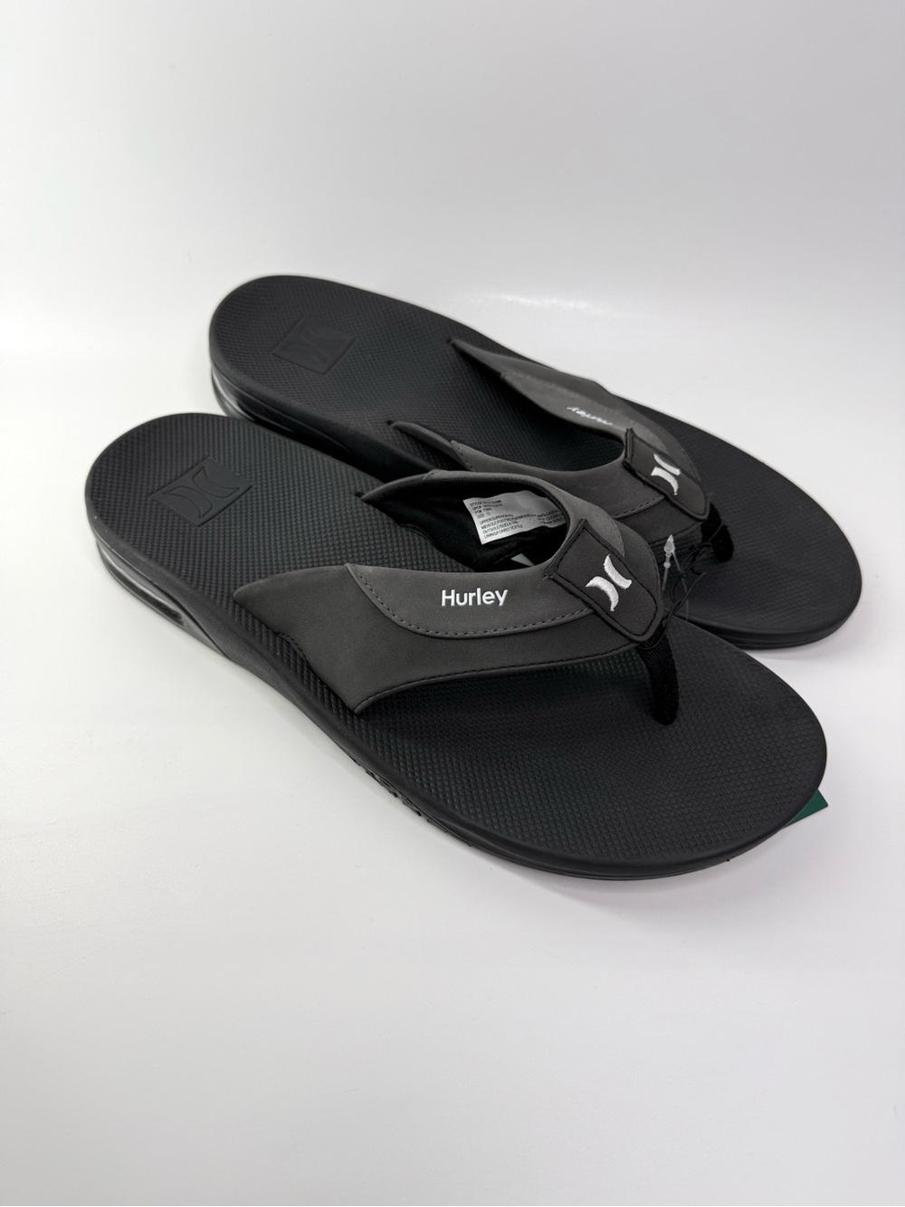 Hurley Men's Black Cushion Heel Flip-Flop Sandals 12 NEW - Picture 6 of 11